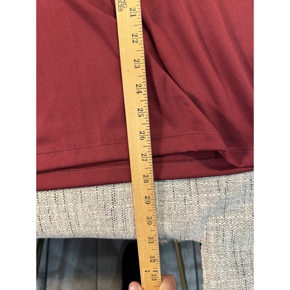 Vintage Alfani Mens Size XL Red Ribbed Polo‎ Shirt Button-Up Short Sleeve Cotton - Picture 8 of 12